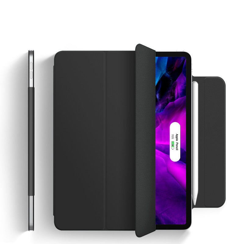 HKM-673363 Magnetic Leather Smart Case for 10.9-Inch Tablet with Pen Slot and Double-Sided Clip