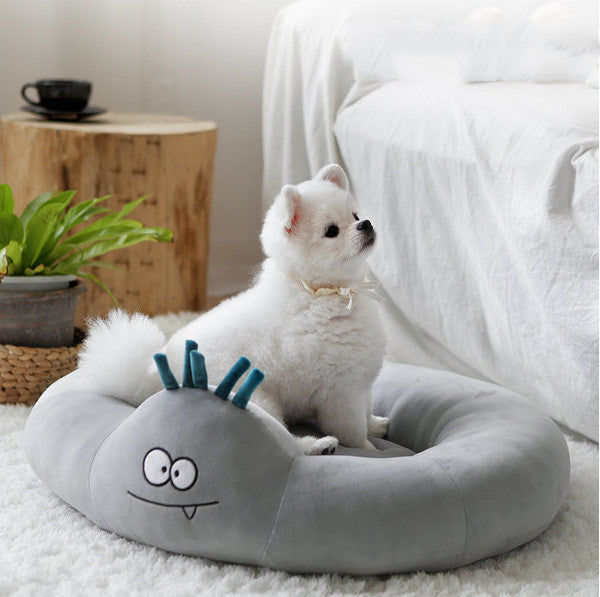 HKM-6734013 Super Elastic Cartoon Cat and Dog Kennel in Pink and Gray, 61x58x13cm