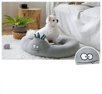 HKM-6734013 Super Elastic Cartoon Cat and Dog Kennel in Pink and Gray, 61x58x13cm