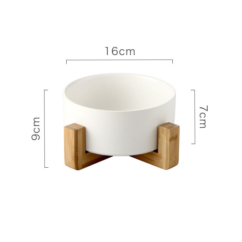 HKM-6734141 Ceramic Non-Slip Dog and Cat Drinking Bowl with Tipping Prevention, 850ML Capacity