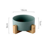 HKM-6734141 Ceramic Non-Slip Dog and Cat Drinking Bowl with Tipping Prevention, 850ML Capacity