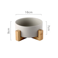 HKM-6734141 Ceramic Non-Slip Dog and Cat Drinking Bowl with Tipping Prevention, 850ML Capacity