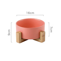 HKM-6734141 Ceramic Non-Slip Dog and Cat Drinking Bowl with Tipping Prevention, 850ML Capacity