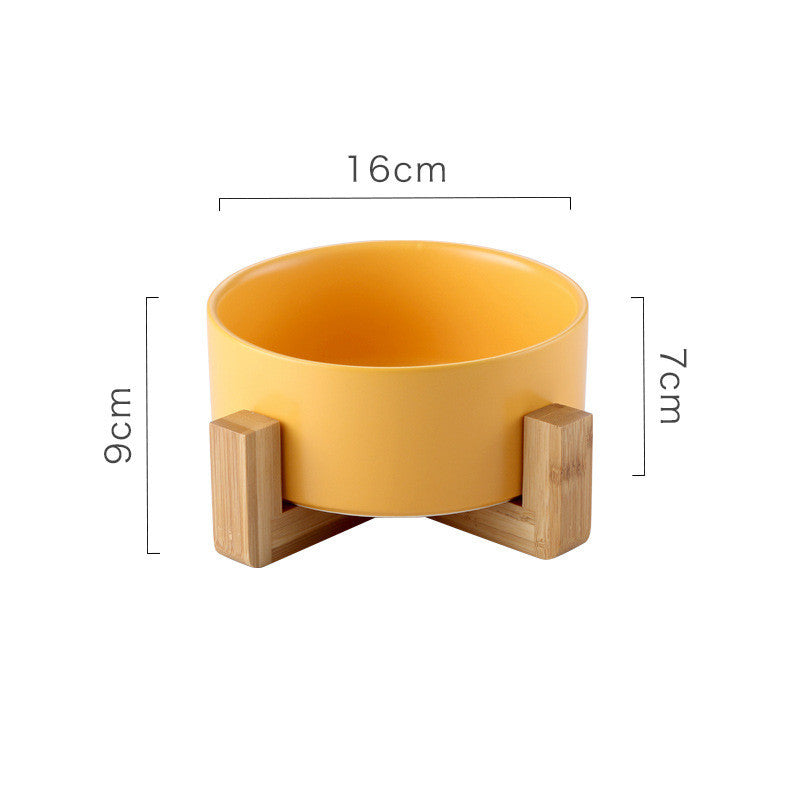HKM-6734141 Ceramic Non-Slip Dog and Cat Drinking Bowl with Tipping Prevention, 850ML Capacity