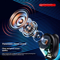 HKM-673427 Wireless Earphones with AI Translation, Noise Reduction, and Digital Display - Sport Design