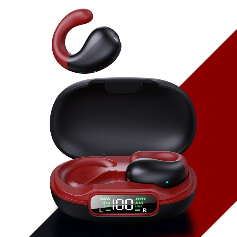 HKM-673427 Wireless Earphones with AI Translation, Noise Reduction, and Digital Display - Sport Design