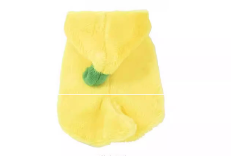 HKM-6734525 Funny Banana Costume for Dogs - Cute Autumn and Winter Pet Apparel