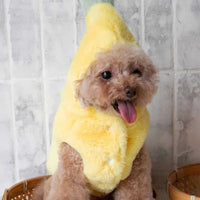 HKM-6734525 Funny Banana Costume for Dogs - Cute Autumn and Winter Pet Apparel