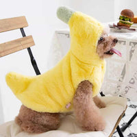 HKM-6734525 Funny Banana Costume for Dogs - Cute Autumn and Winter Pet Apparel
