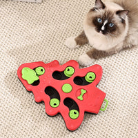HKM-6734781 Interactive Dog Puzzle Slow Feeder Bowl - Pet Training Toy for Dogs and Cats