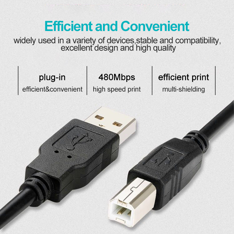 HKM-673491 Pure Copper USB Printer Cable for Reliable Data Transfer