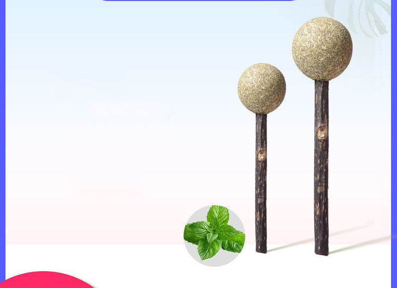 HKM-6735549 Catnip Lollipop Toy for Cats ¨C Organic Catnip Molar Stick