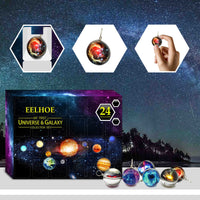 HKM-673555 Planet Blind Box Toy - 24 Days Christmas Gift - For Youth Aged 15-35 - Universal Star Design - 21 * 16 * 6.5cm