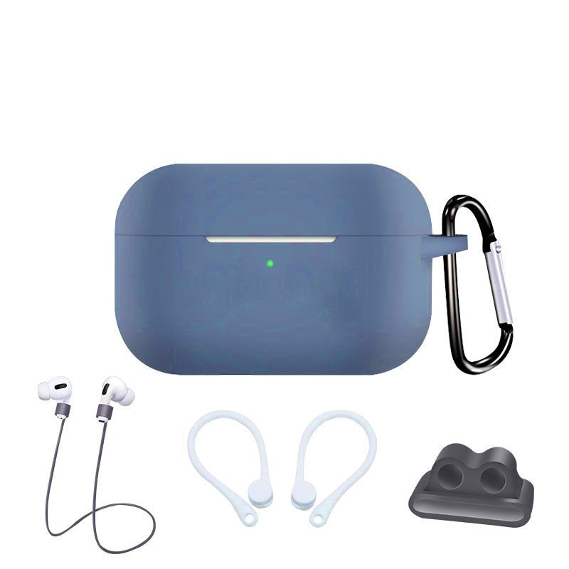 HKM-673619 Silicone AirPods Pro Case Set with Anti-Lost Features and Straps