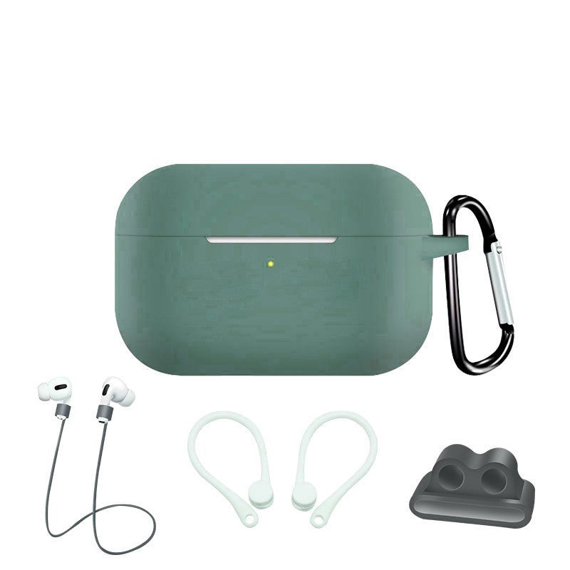 HKM-673619 Silicone AirPods Pro Case Set with Anti-Lost Features and Straps