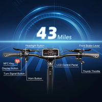 HKM-673619 YUME Hawk Dual Motor Electric Folding Scooter with 10-Inch Fat Tires, 15mph Max Speed, 70 km Range, Waterproof, App Control