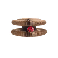 HKM-6737213 Accordion Cat Toy with Scratching Pad and Interactive Bell Ball for Playful Kittens