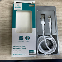 HKM-673811 1M Lightning Cable, 2.4A Fast Charging USB 3.0, Compatible with Apple Devices