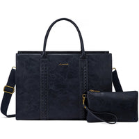 HKM-673811 Large Waterproof PU Leather Laptop Tote Bag for Business Professionals