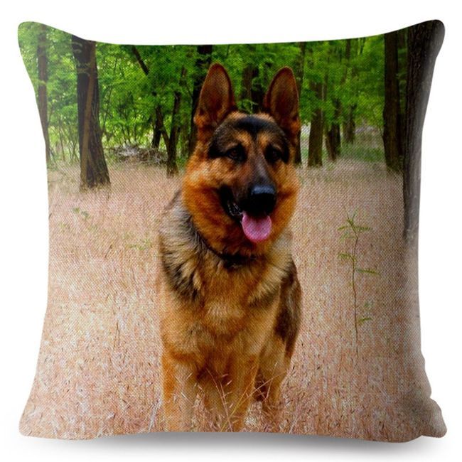 HKM-673811 Single-Sided Digital Printing Flax Pillowcase - 45x45cm Nordic Style Cushion Cover