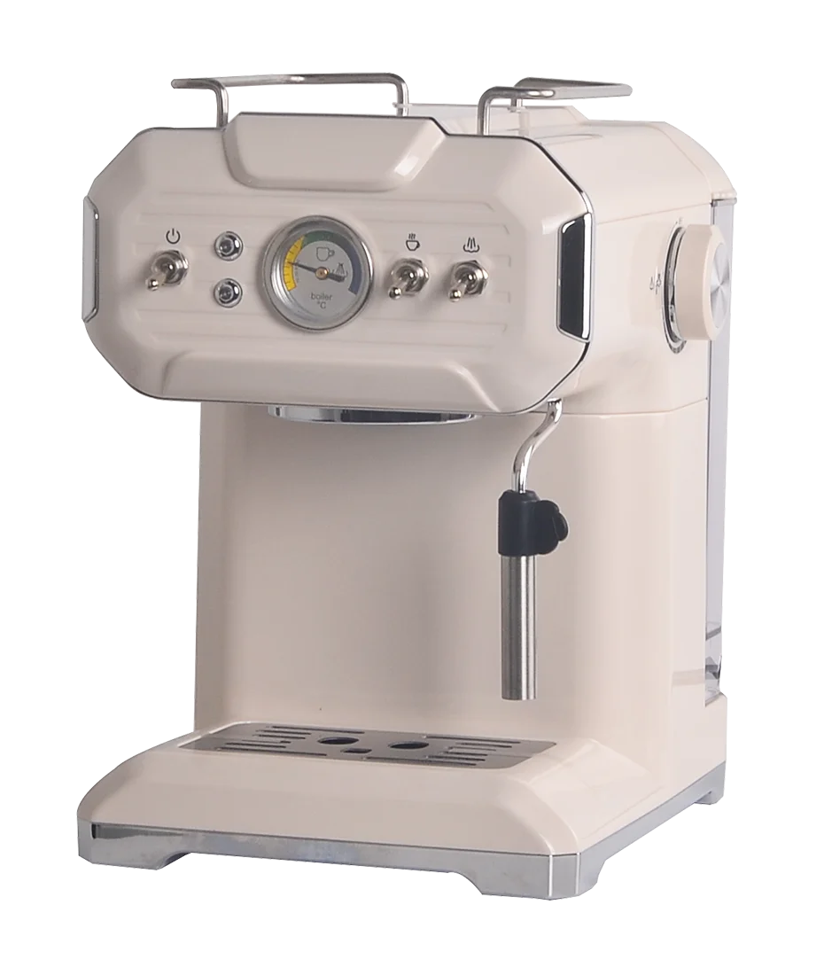 HKM-674003 Portable Italian Espresso Coffee Machine with Antique Plastic Housing