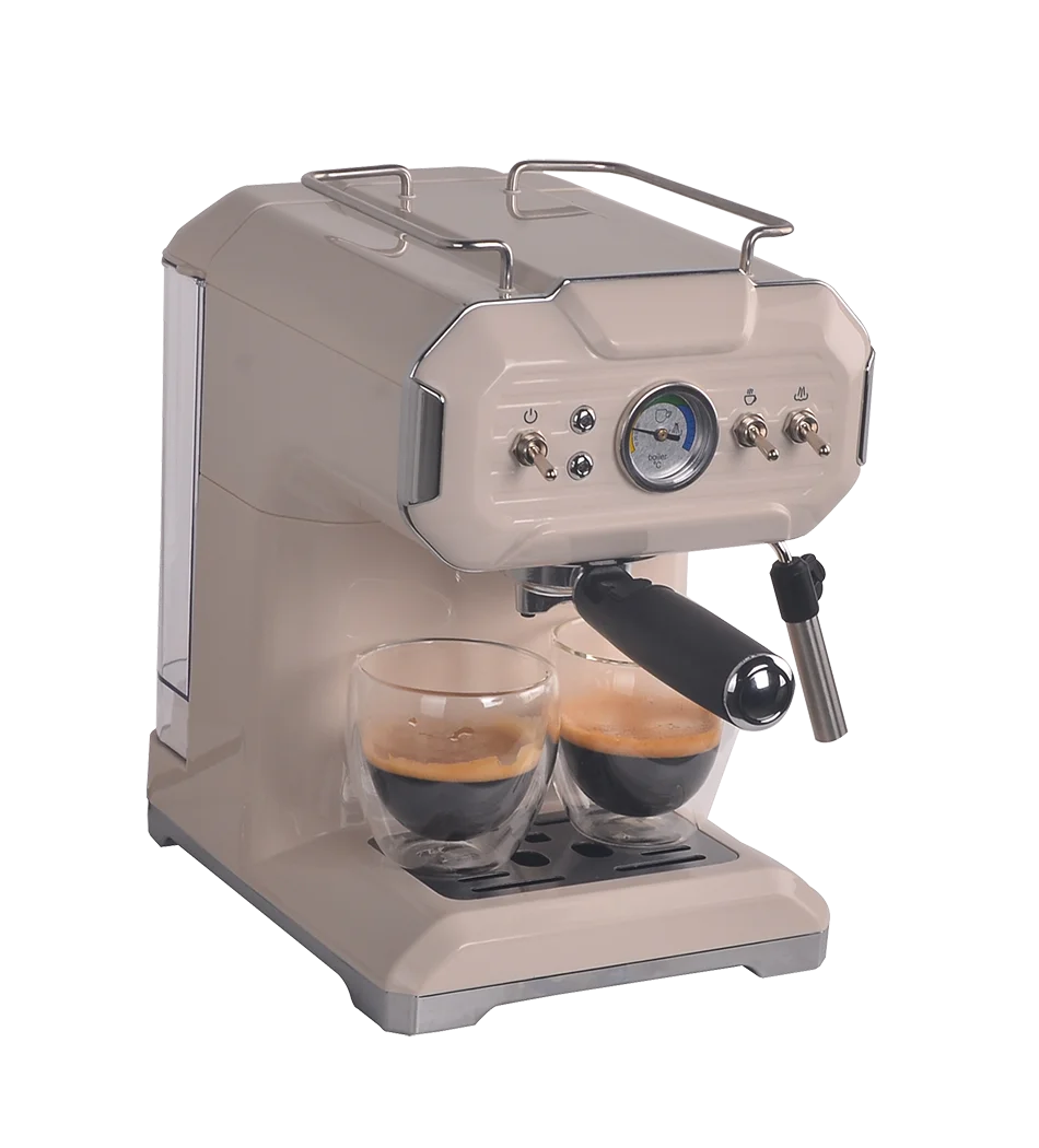 HKM-674003 Portable Italian Espresso Coffee Machine with Antique Plastic Housing