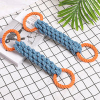 HKM-6740541 Durable Cotton Rope Dog Tug Toy - Bite-Resistant Chew Toy for Interactive Play