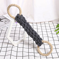 HKM-6740541 Durable Cotton Rope Dog Tug Toy - Bite-Resistant Chew Toy for Interactive Play