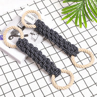 HKM-6740541 Durable Cotton Rope Dog Tug Toy - Bite-Resistant Chew Toy for Interactive Play