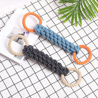 HKM-6740541 Durable Cotton Rope Dog Tug Toy - Bite-Resistant Chew Toy for Interactive Play