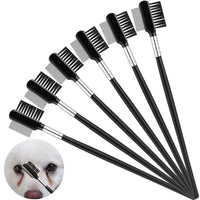 HKM-6741181 Double-Headed Tear Stain Comb for Small Dogs and Cats – Metal Eye Booger Remover for Grooming and Cleaning Crust and Mucus