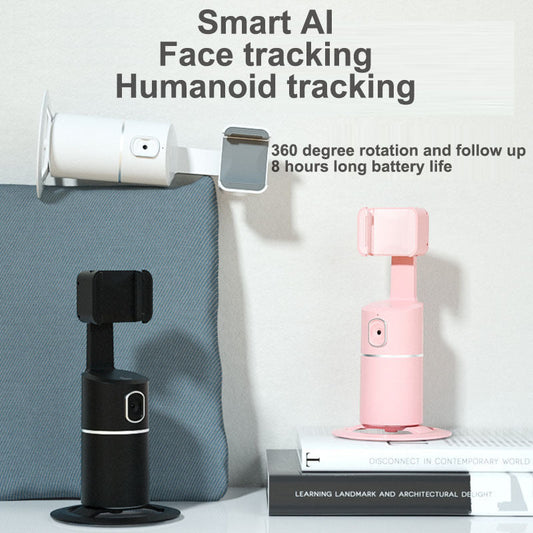 HKM-674131 360-Degree PTZ Smart Capture Indoor/Outdoor Photo Camera with Built-In Lithium Battery - Available in White, Pink, and Black