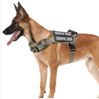 HKM-6742333 Adjustable No-Pull Tactical Dog Harness with Control Handle and Reflective Camouflage Design for Easy Training and Walking
