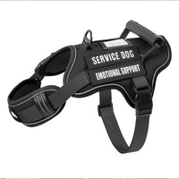 HKM-6742333 Adjustable No-Pull Tactical Dog Harness with Control Handle and Reflective Camouflage Design for Easy Training and Walking
