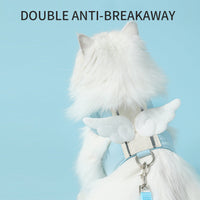 HKM-6742973 Adjustable Cat Harness and Leash Set with Escape Proof Design, Soft Breathable Material, Ideal for Outdoor Adventures