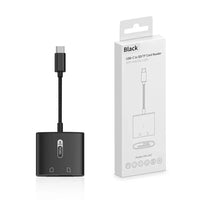 HKM-674323 2 in 1 USB-C to SD and TF Card Reader for Android Devices, Plug and Play Compatibility