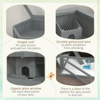 HKM-6743357 Large 3-Tier Hamster Cage with Multiple Hideouts and See-Saws for Small Animals