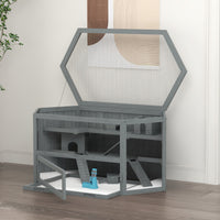 HKM-6743357 Large 3-Tier Hamster Cage with Multiple Hideouts and See-Saws for Small Animals
