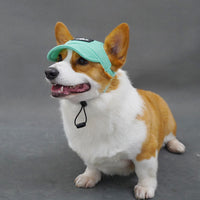 HKM-6744253 Breathable Summer Dog Hat for Golden Retrievers - Ear Leakage Protection, Jacquard Fabric, Available in Green and Pink