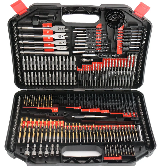 HKM-674451 Multifunctional Drill Bit Set with 246 Pieces for Wood, Metal, and Concrete Applications