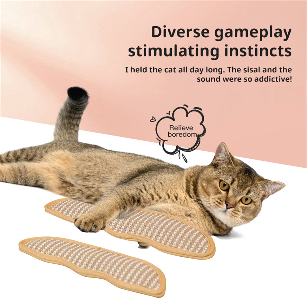 HKM-6745661 Catnip Pillow for Cats with Self-Grinding Claw and Teeth Cleaning Function, Large and Small Sizes Available