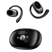 HKM-674579 YX39 Digital Smart Screen Noise Cancelling Wireless Headphones with LED Battery Indicator and ENC Technology