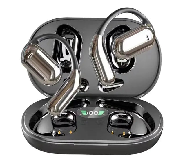 HKM-674579 YX39 Digital Smart Screen Noise Cancelling Wireless Headphones with LED Battery Indicator and ENC Technology
