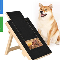 HKM-6746301 Adjustable Wooden Dog Scratcher with Pull-out Nail Scraper