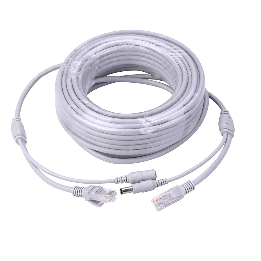 HKM-674643 Two-in-One CAT 5 Network Cable with Power Extension - 5M/10M/20M/30M Length Options