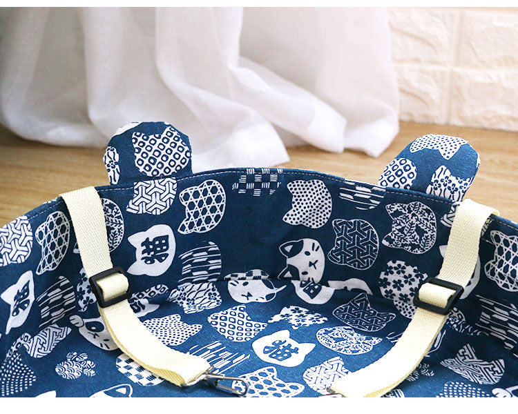 HKM-6747069 Sunbathing Cat Hanging Basket Bed - Cotton, Small & Medium Sizes Available