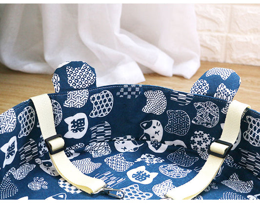 HKM-6747069 Sunbathing Cat Hanging Basket Bed - Cotton, Small & Medium Sizes Available