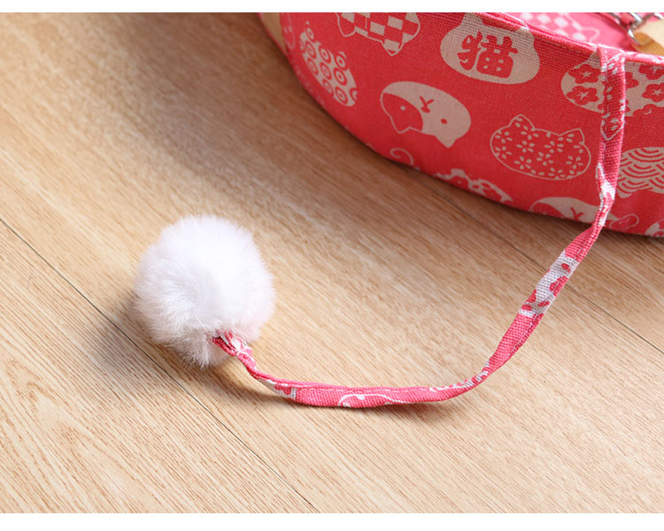 HKM-6747069 Sunbathing Cat Hanging Basket Bed - Cotton, Small & Medium Sizes Available