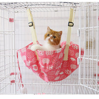 HKM-6747069 Sunbathing Cat Hanging Basket Bed - Cotton, Small & Medium Sizes Available