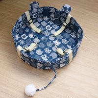 HKM-6747069 Sunbathing Cat Hanging Basket Bed - Cotton, Small & Medium Sizes Available
